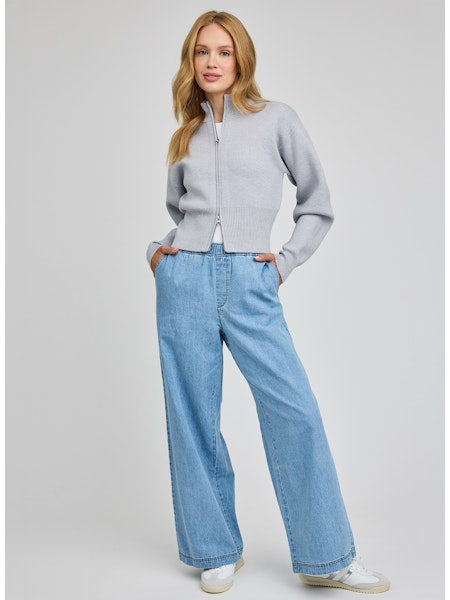 MAXWELL ELASTIC WAIST PULL ON DENIM PANT