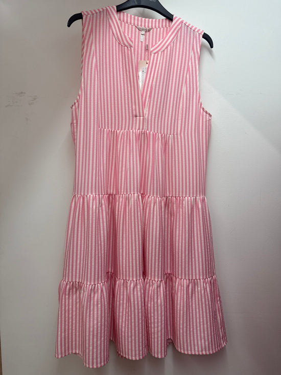 BETHANE STRIPED SKATER DRESS