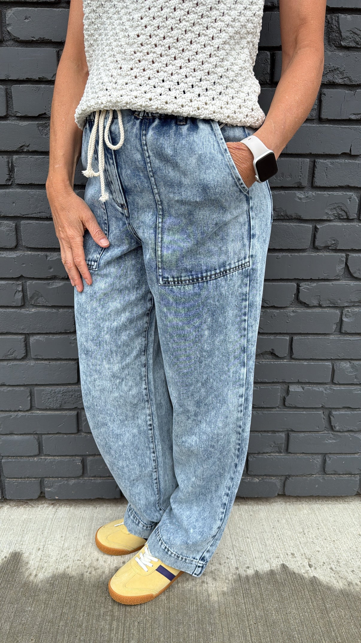 THE BOWIE WIDE LEG DENIM PANT 2625255