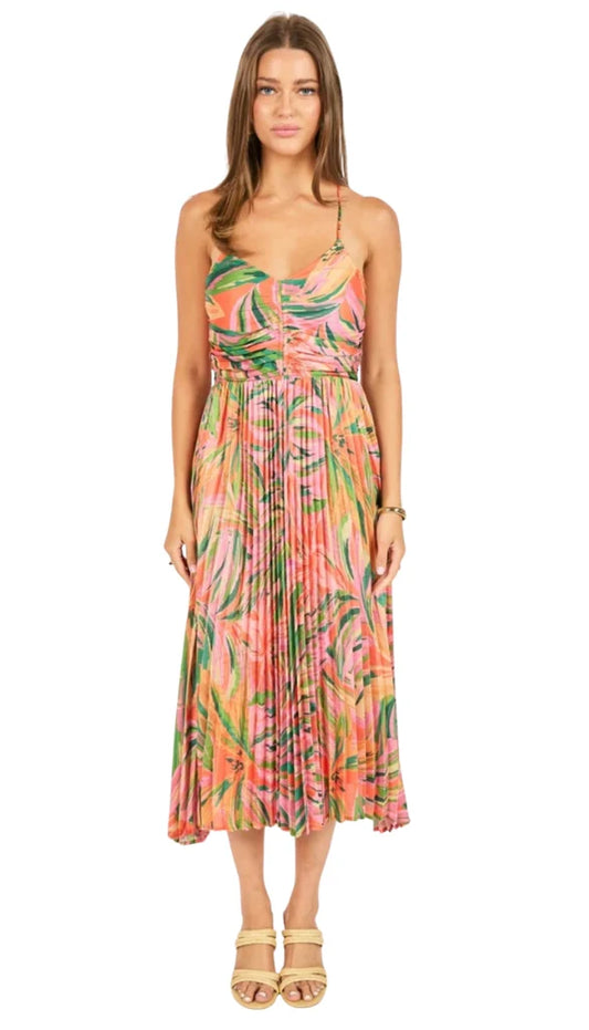 SUNSET RIDGE PLEATED DRESS