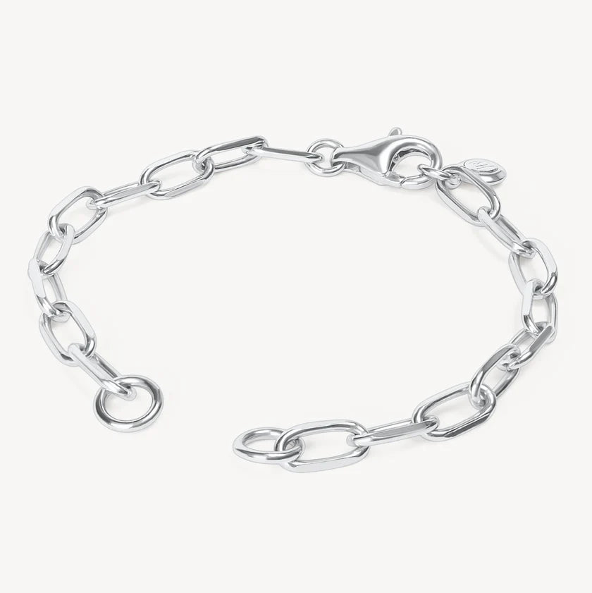 HILLBERG AND BERK CLIP CHAIN CHARM BRACELET