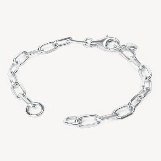 HILLBERG AND BERK CLIP CHAIN CHARM BRACELET