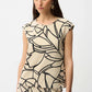 Recycled Woven Abstract Print Boxy Top 261125