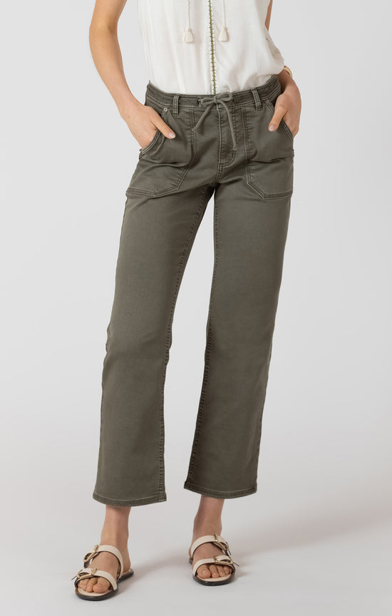 THE HALLIE RELAXED STRETCH TWILL PANT