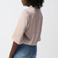 SATIN VNECK TOP WITH TIE FRONT 251253