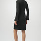 Scuba Crepe Shift Dress With Rhinestone Bows 254048
