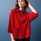 JACQUARD ZIPPER COLLAR SWEATER 243954