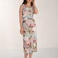 FLORAL SLEEVELESS BODYCON DRESS