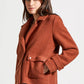 TRIBAL SNAP FRONT CLOSURE PEACOAT 5581O