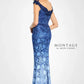 M507 MONTAGE LONG LACE GOWN