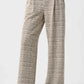 Plaid Boucle Wide-Leg Pants 264079