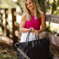 ALEXIS STRIPE WEEKENDER TRAVEL BAG