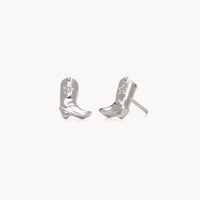 COWBOY BOOT STUD EARRINGS BY HILLBERG AND BERK