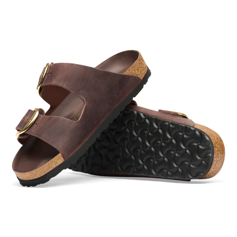 ARIZONA BIG BUCKLE OILED LEATHER NARROW