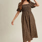 THE OLIVIA  PUFF SLEEVE MID DRESS