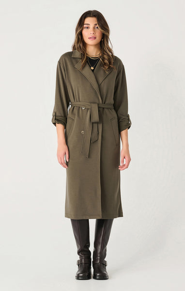 THE HALLIE DOUBLE BREASTED KNIT TRENCH 2429003