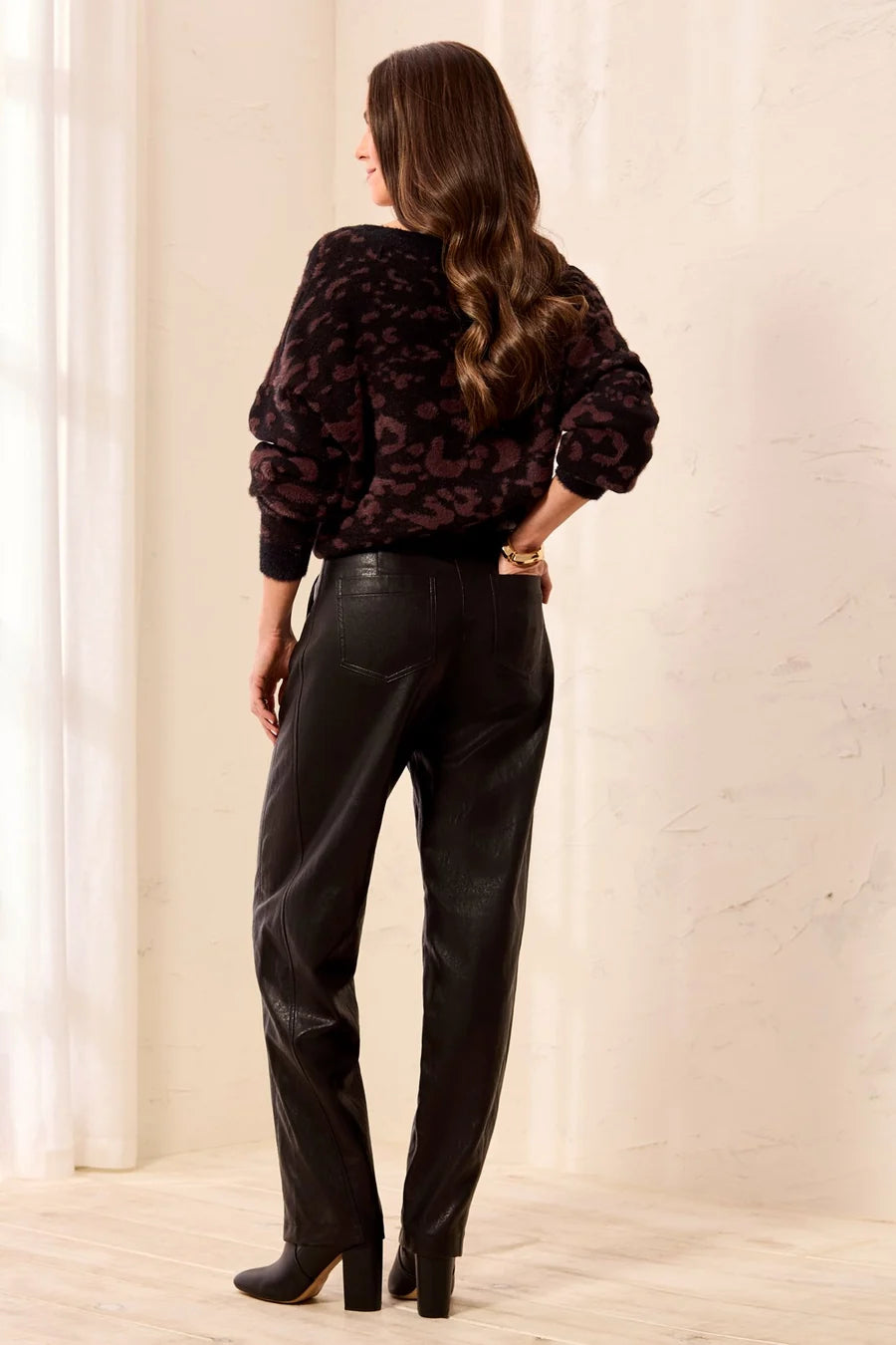 THE JANET BARREL PU SIDE INSERT PANTS