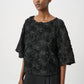 Textured Floral Boxy Top 264179