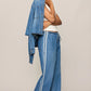 SIDELINES  DENIM TRACK PANTS