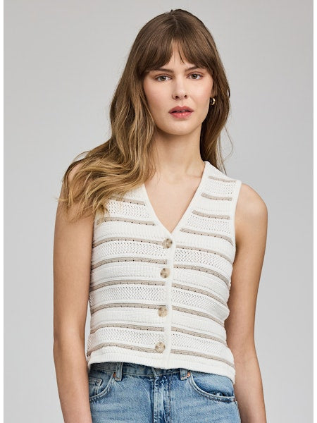 MARIANA BUTTON UP SWEATER VEST