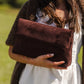 LUKA SUEDE CROSSBODY CLUTCH