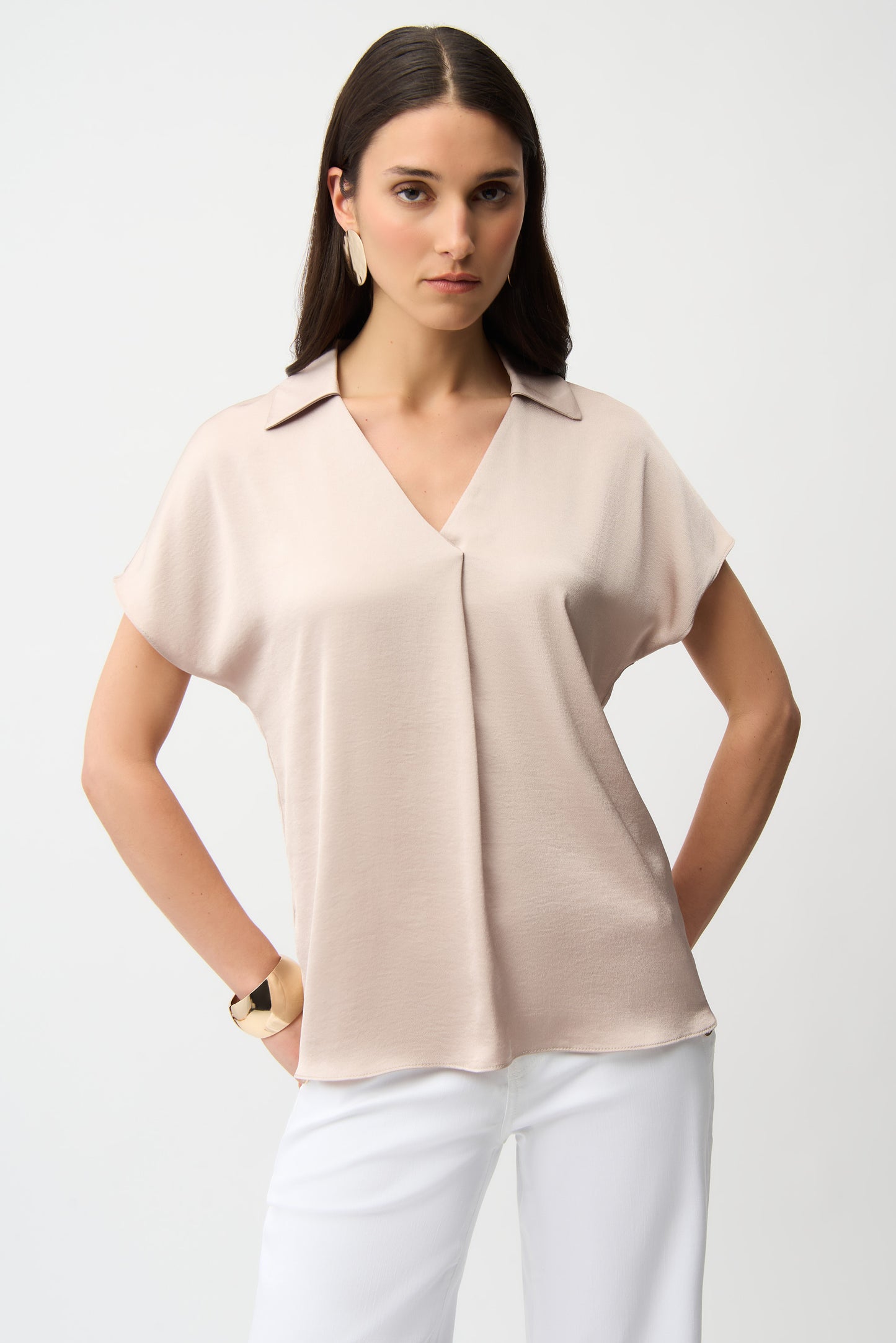 COLLARED RELAXED FIT PULLOVER