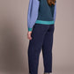 BUTTON FRONT COLOR BLOCK CARDI