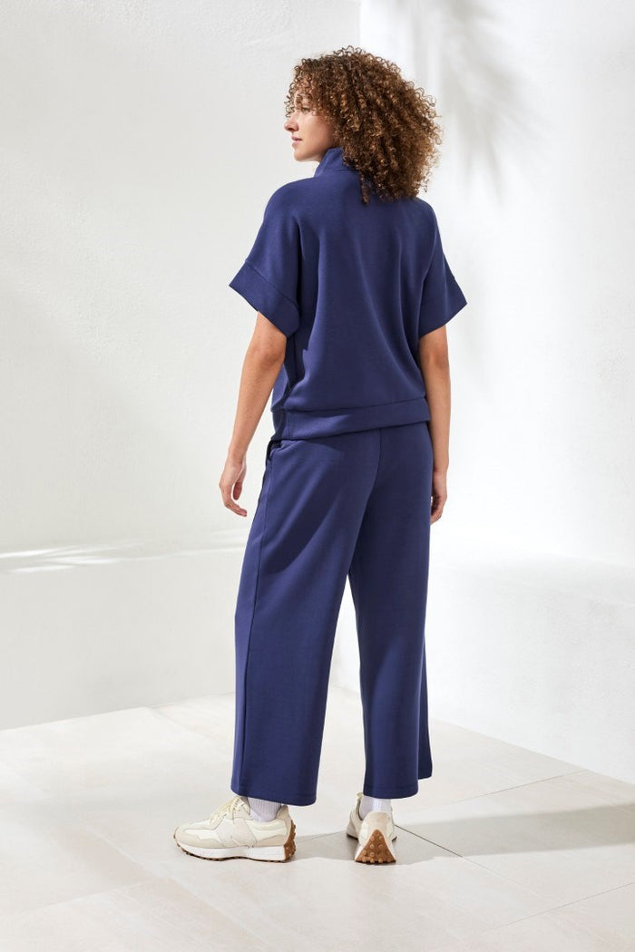 TECHNO LUX S/S MOCK NECK TOP