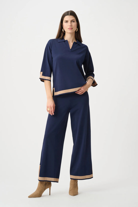 COLOR BLOCK SWEATER TOP 253909