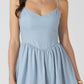 YARA  BASQUE WAIST MAXI DRESS