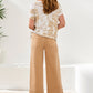 HIGH RISE FRONT FLY  PALAZZO