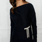 LONG SLEEVE GOWN WITH BOW