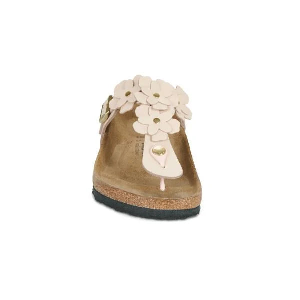 GIZEH FLOWERS LEATHER SANDAL