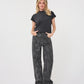 BILLIE LEOPARD DENIM PANTS