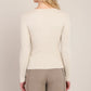 THE LISA V NECK RIBBED TOP