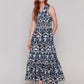 DESIREE PRINTED SLEEVELESS DRESS C3168P