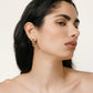 HILLBERG AND BERK REVERSIBLE MEDIUM SPARKLE HOOPS