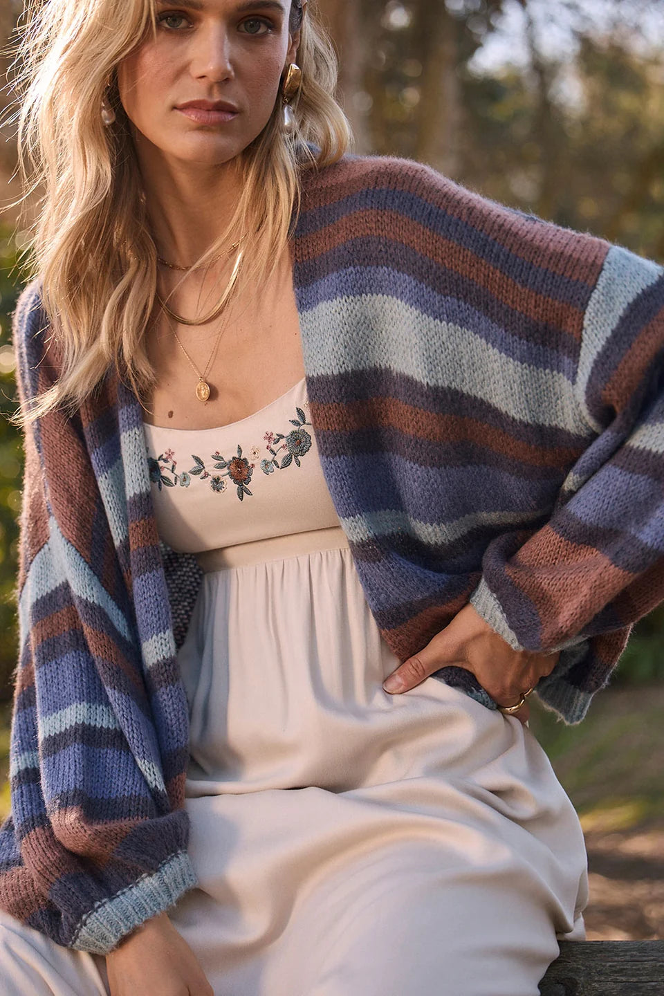 ADEN STRIPE SWEATER