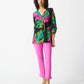 SILKY KNIT TROPICAL PRINT TUNIC 242232