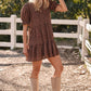 GINNA TIERED FLORAL  MINI DRESS