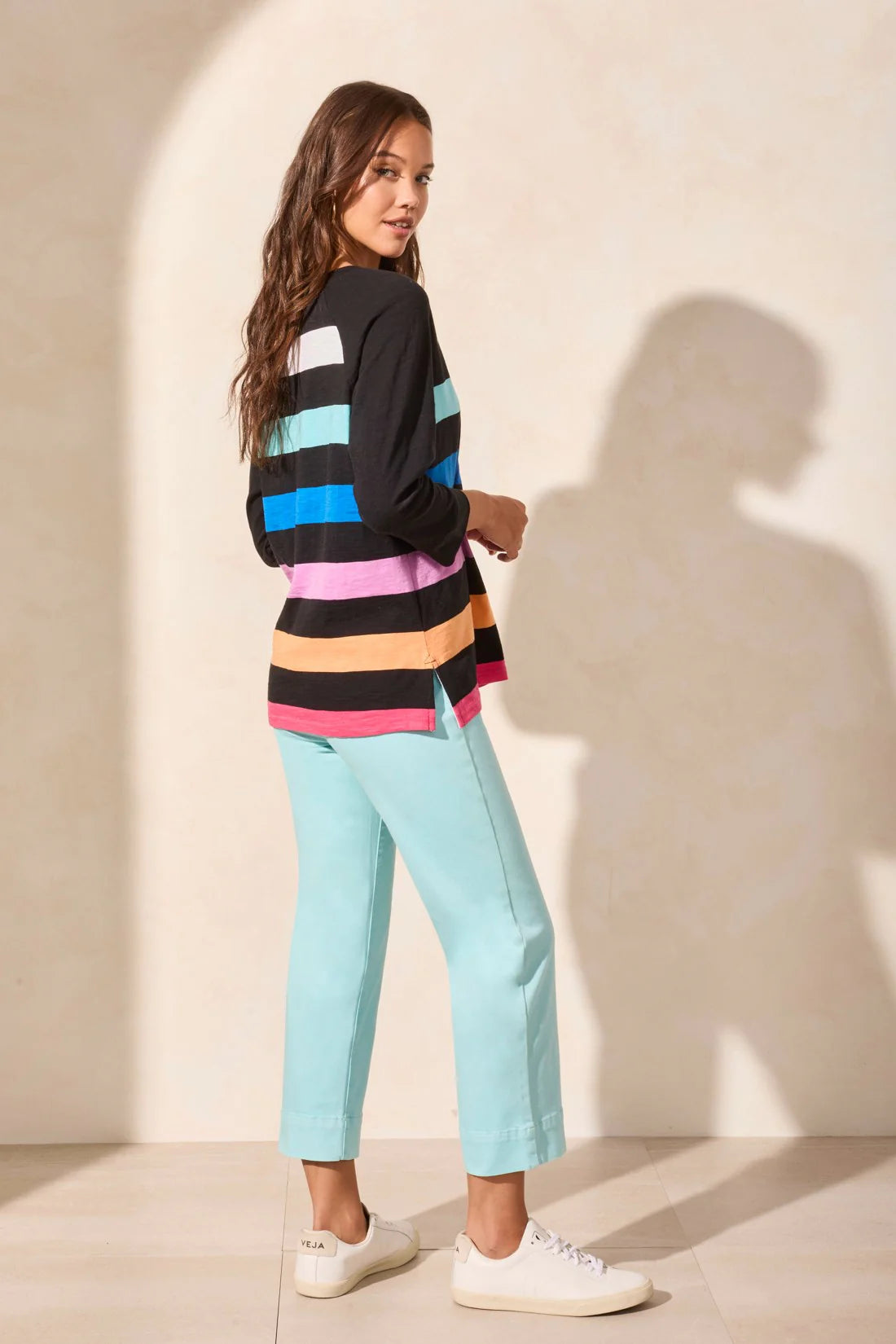 RAGLAN 3/4 SLEEVE CREWNECK TOP 2144O