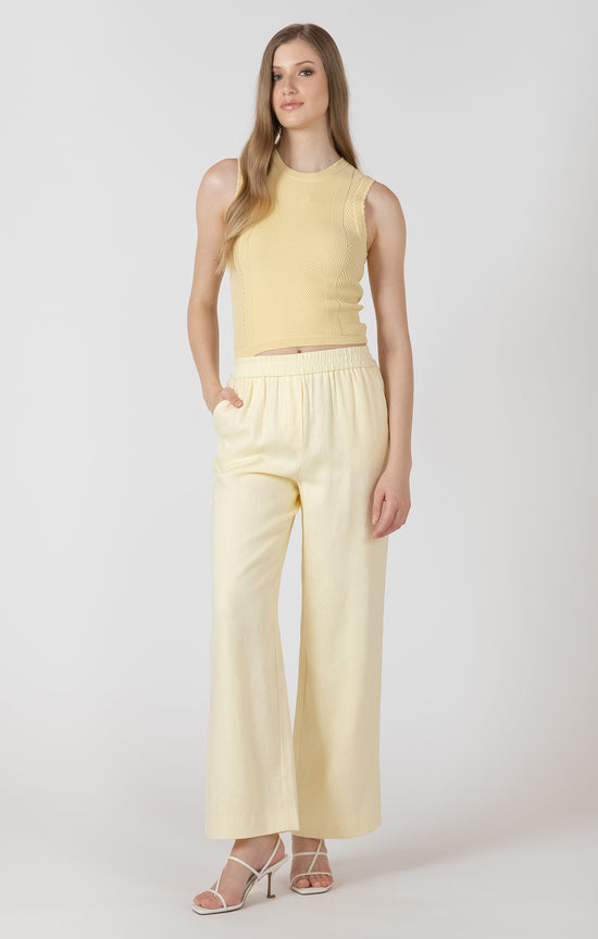 THE LENNY SCALLOPED POINTELLE SWEATER TOP
