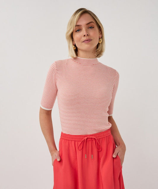 THE FERRIS STRIPED S/S SWEATER