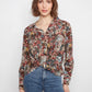 THE CARA  TWIST FRONT SHIRT W/ BUTTONS
