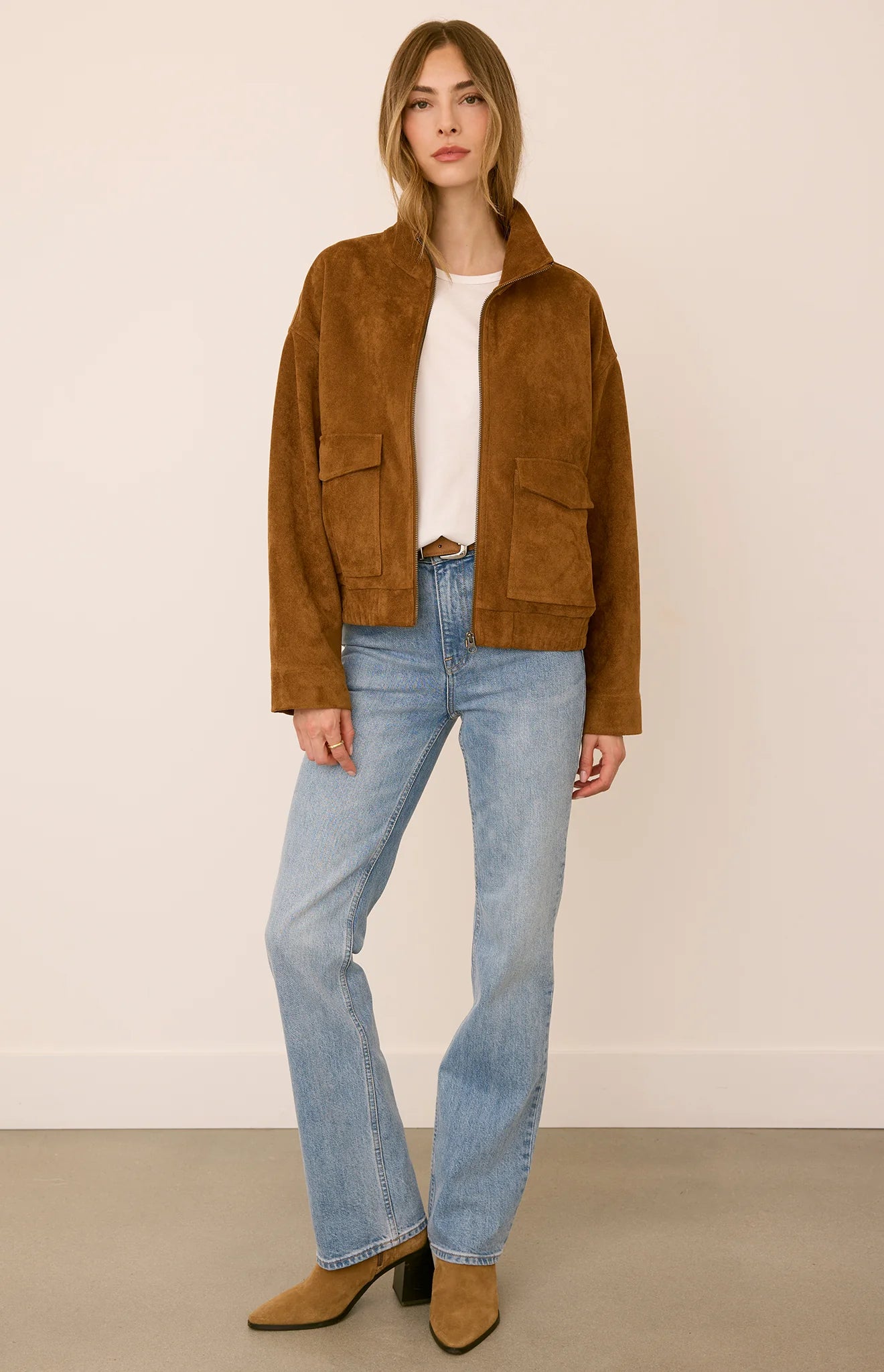 ASHTON SUEDE JACKET W/POCKETS