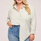 DOMINIQUE STRIPE LINEN TOP GF-2858