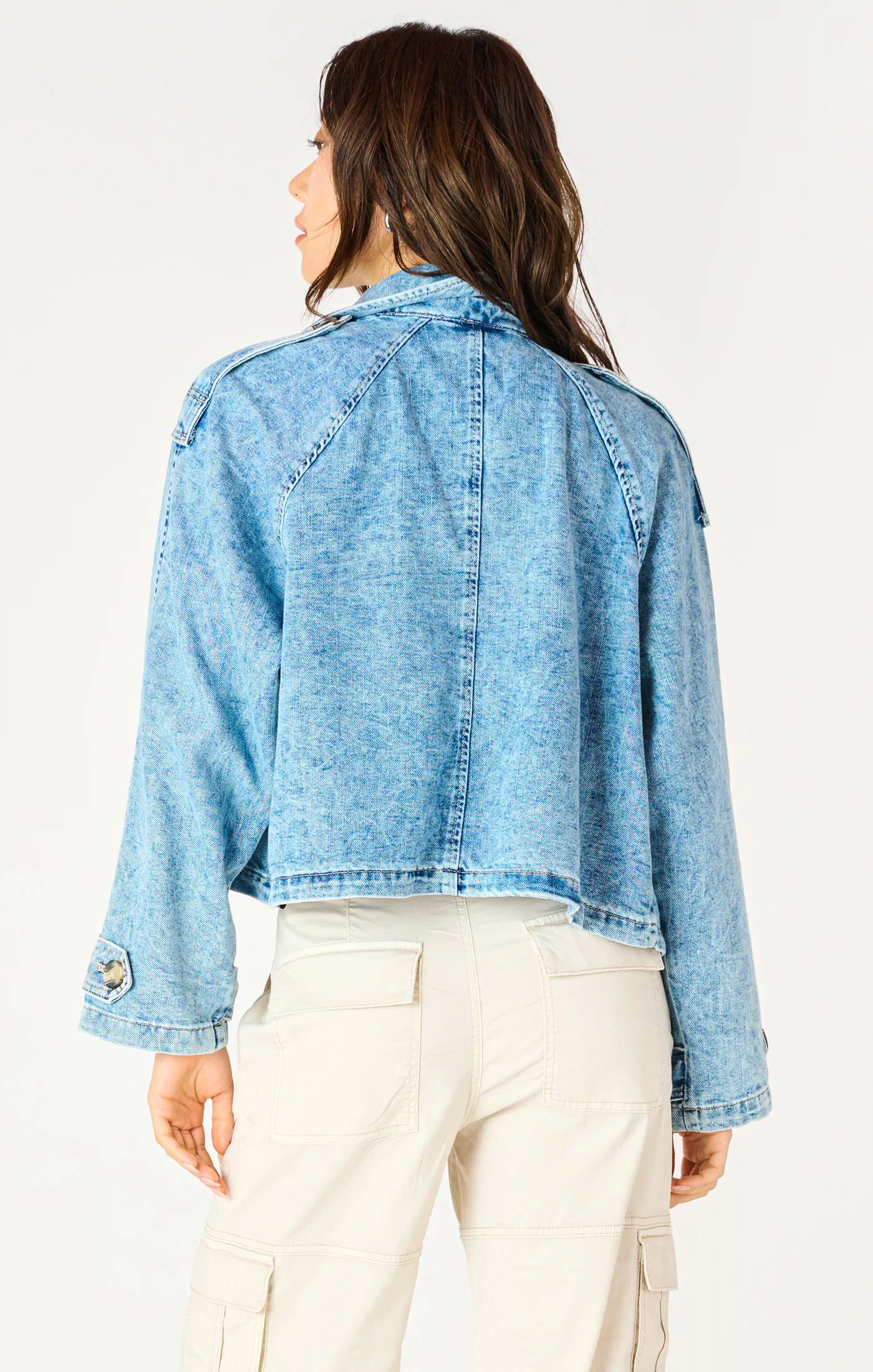 THE PETAL SHORT DENIM JACKET 2525750