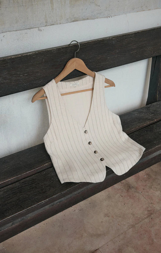 BELFORT PINSTRIPE VEST ZT251246