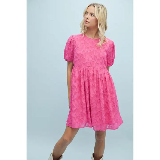 THE VIVIAN   TEXTURED MINI DRESS