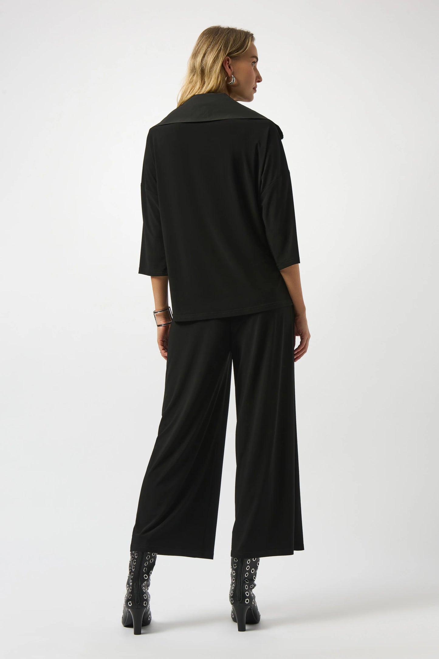 Silky Knit & Memory Culotte Jumpsuit 253081